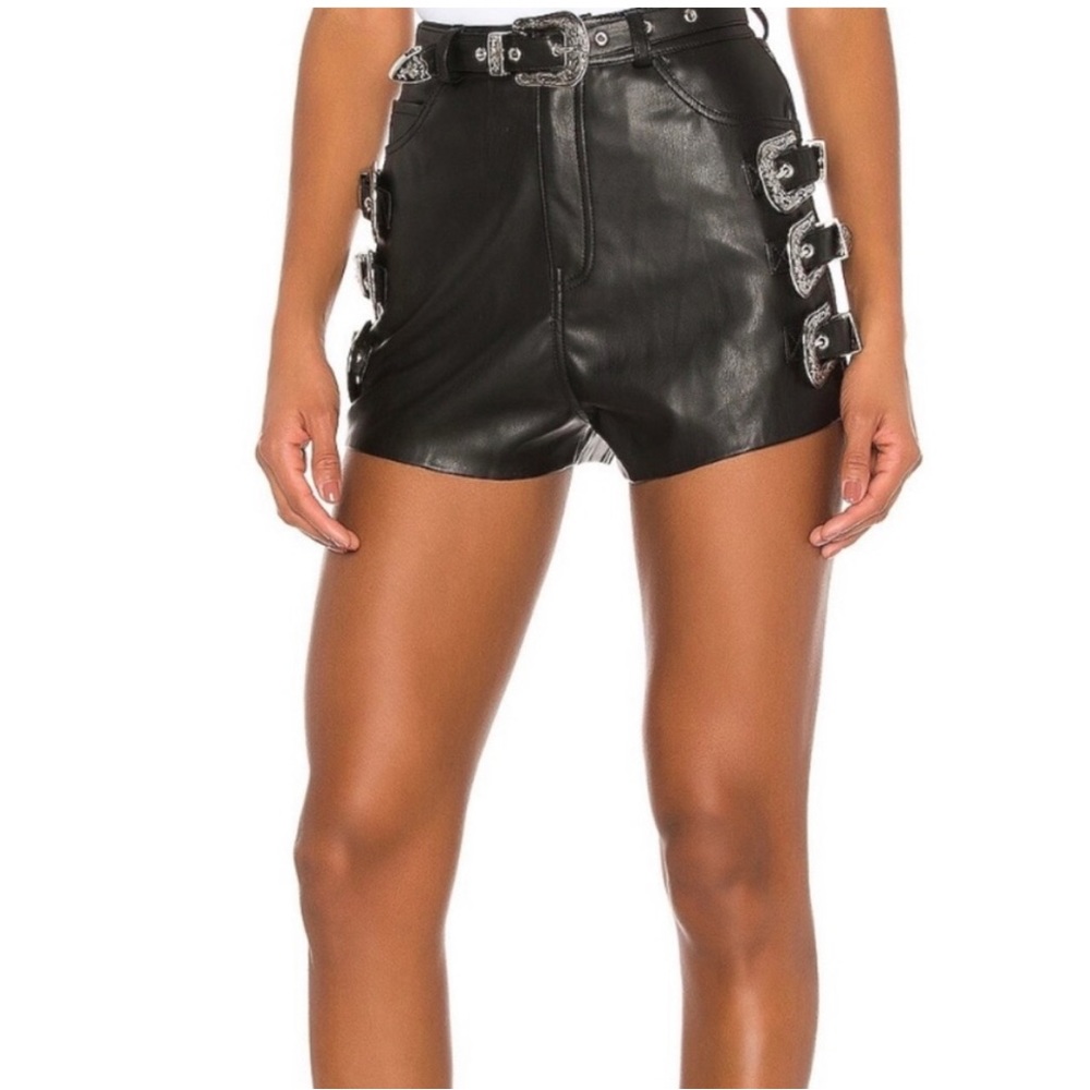 NWOT Revolve NBD Marsden Faux Leather Shorts